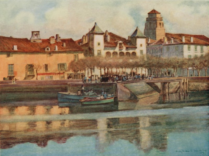 Baskenland: Lohobiague, St Jean de Luz door Arthur Romilly Fedden
