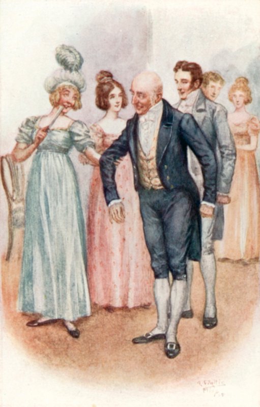 Illustratie voor Emma door Jane Austen door Arthur Wallis Mills