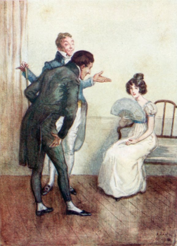 Illustratie voor Northanger Abbey door Jane Austen door Arthur Wallis Mills