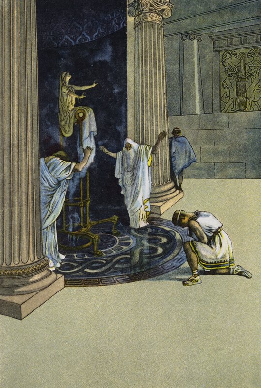 Orestes wordt door Apollo bevolen naar Tauris te gaan en het beeld van Artemis naar Athene te brengen door Artus Scheiner