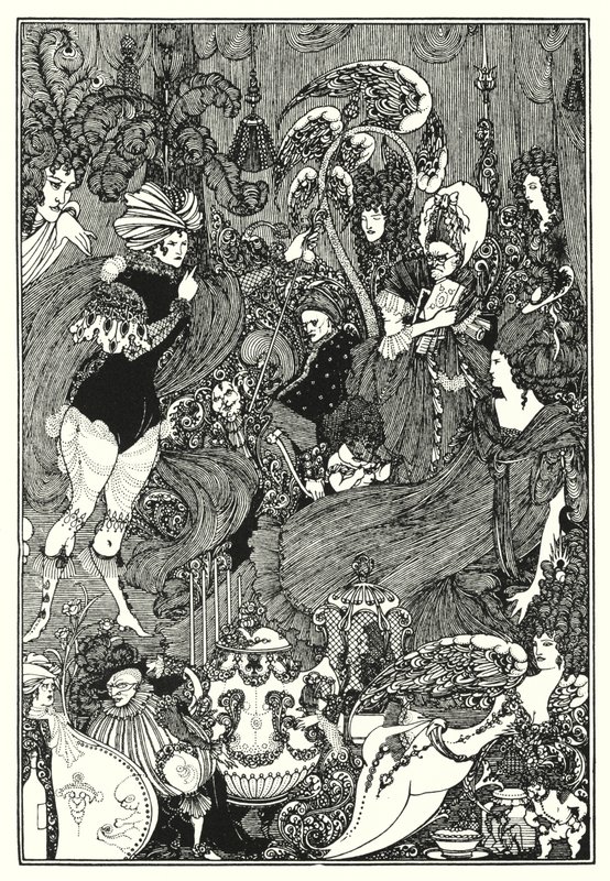 De Grot van Spleen (gravure) door Aubrey (after) Beardsley
