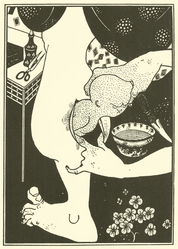 Geboorte van het kalf van het been door Aubrey Beardsley