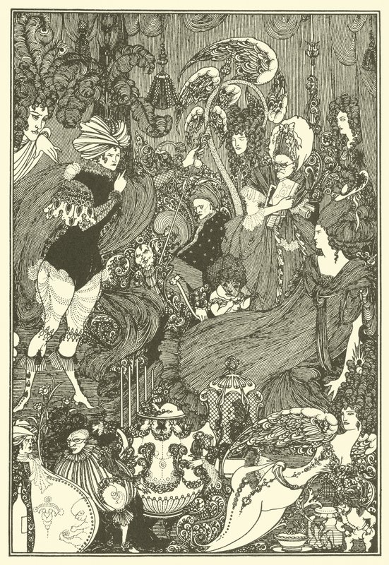 De grot van Spleen door Aubrey Beardsley