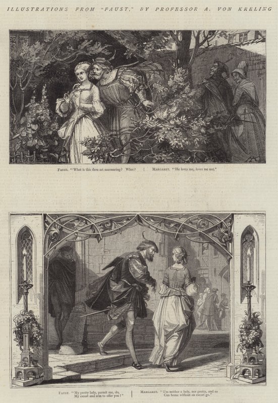 Illustraties uit Faust door August von Kreling
