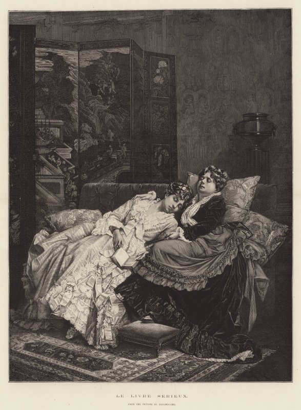 Le Livre Serieux door Auguste Toulmouche