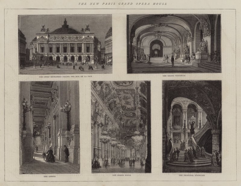 Het nieuwe Parijse Grand Opera House door Auguste Victor Deroy
