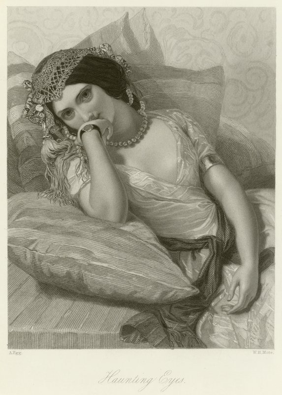 Spookachtige Ogen door Augustus Leopold Egg