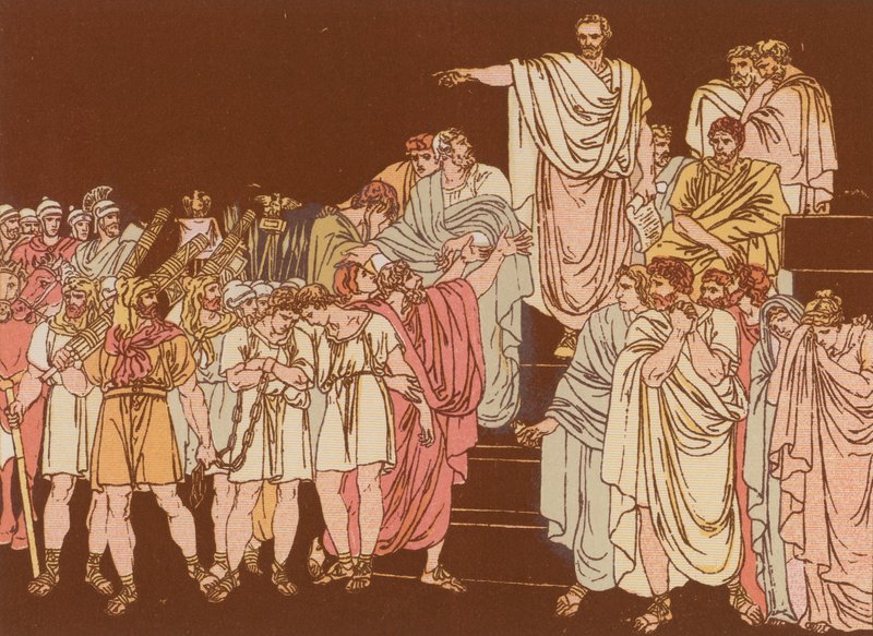 Brutus veroordeelt zijn zonen ter dood door Bartolomeo Pinelli