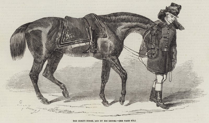 Het Paard van de Hertog, geleid door zijn Knecht door Benjamin Herring