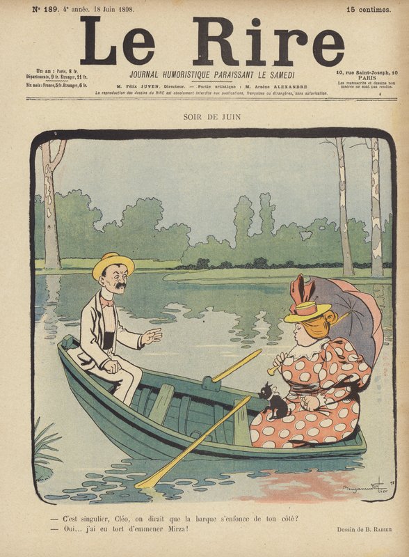 Illustratie voor Le Rire door Benjamin Rabier