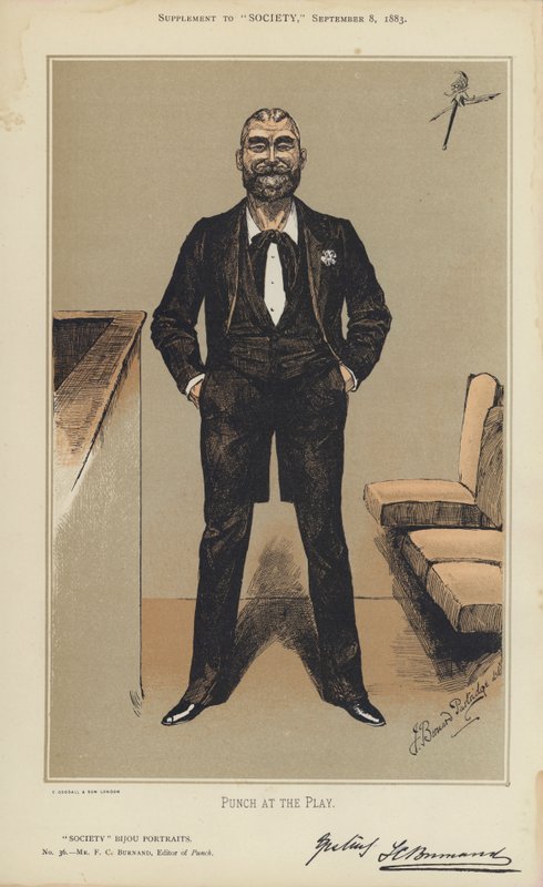 Mr F C Burnand, redacteur van Punch door Bernard (after) Partridge
