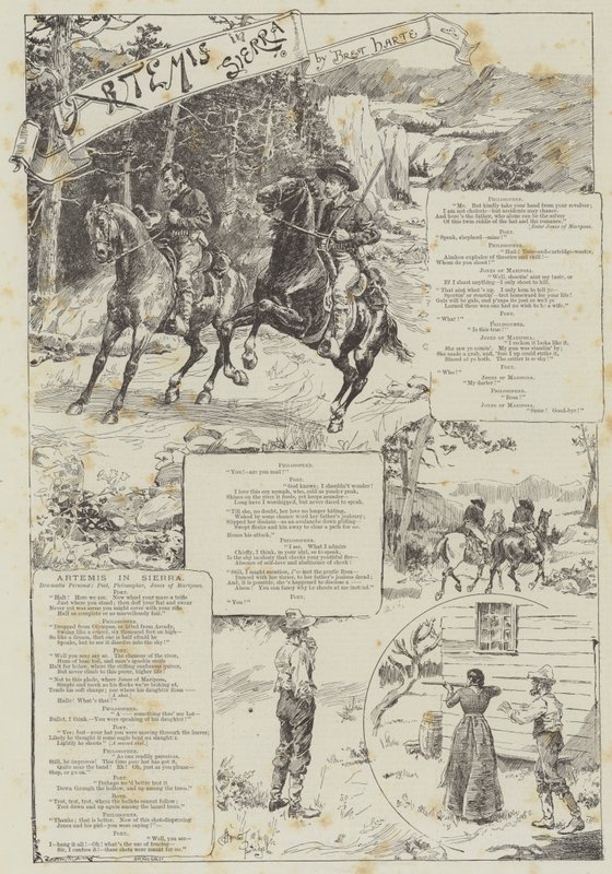 Artemis in Sierra, door Bret Harte door Bernard Partridge