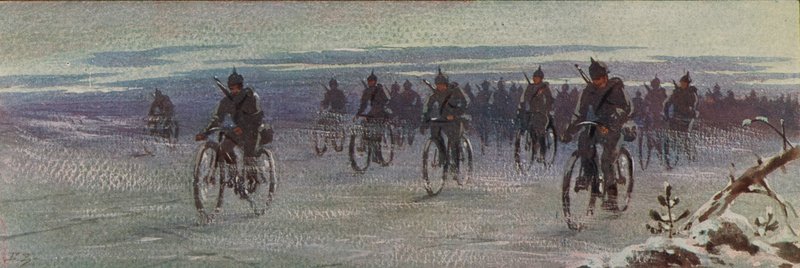 Duitse fietstroepen in Finland, Finse Burgeroorlog door Boris Vasilievich Zvorykin