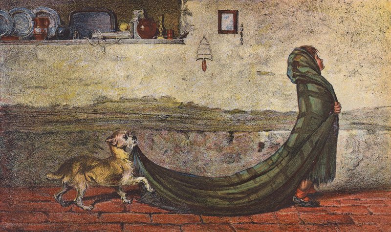 De Treindrager door Briton (after) Riviere