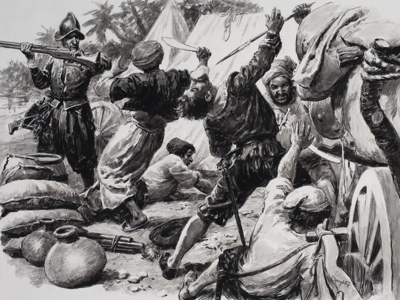 Spanjaarden vechten tegen Arabieren door C.L. Doughty