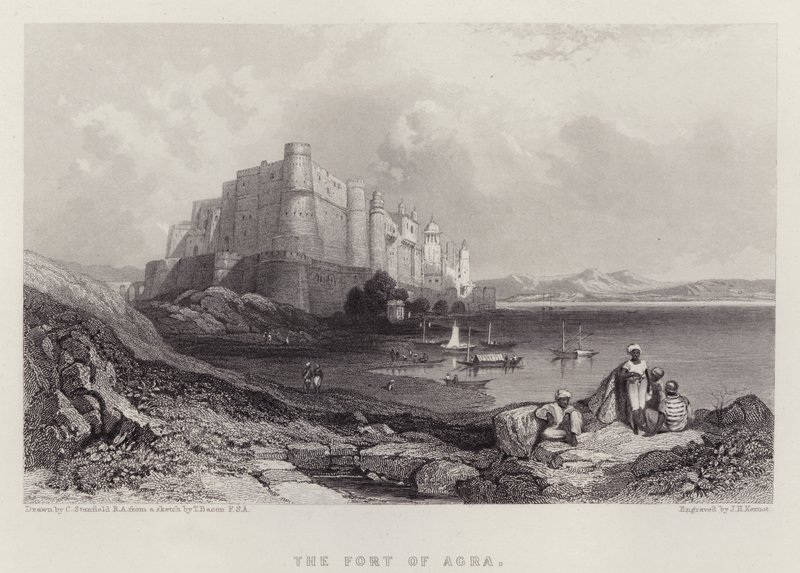 Het Fort van Agra door C. (after) Stanfield
