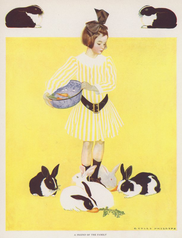 Coles Phillips Meisje, een vriend van de familie door C. Coles Phillips