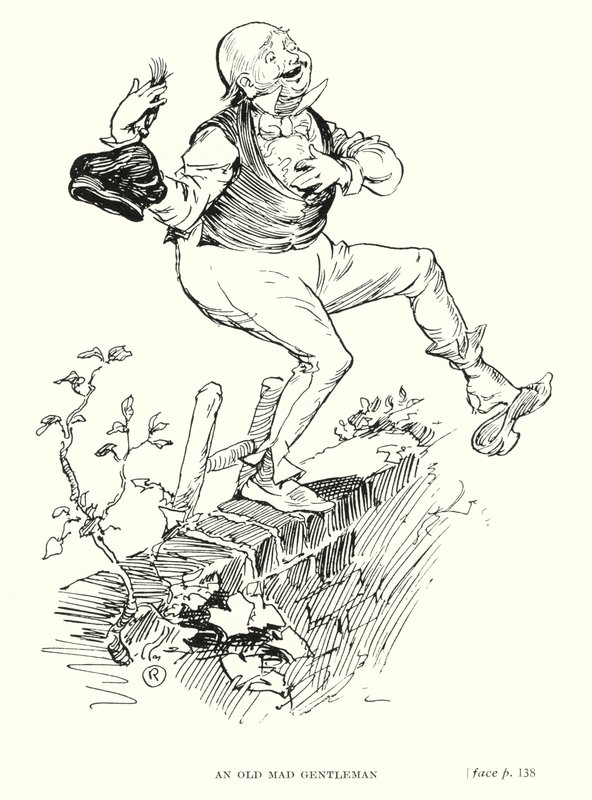 Dickens personage: Een oude gekke heer door Captain Edward Henry Handley Read