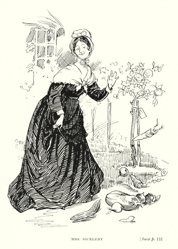 Dickens personage: Mrs Nickleby door Captain Edward Henry Handley Read