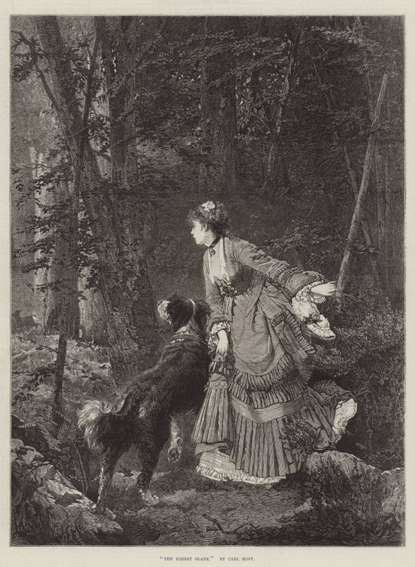 De bosglade door Carl Heinrich Hoff