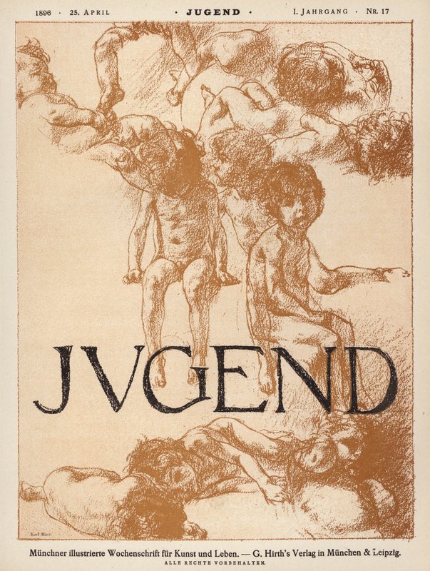 Omslagillustratie voor Jugend magazine door Carl Marr