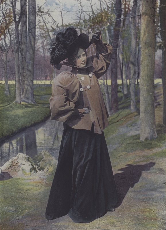 Vrouw in een park in Parijs door Carle de Mazibourg