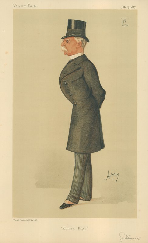 Generaal Sir Donald Martin Stewart, Ahmed Khel, 15 januari 1887, Vanity Fair cartoon door Carlo Pellegrini