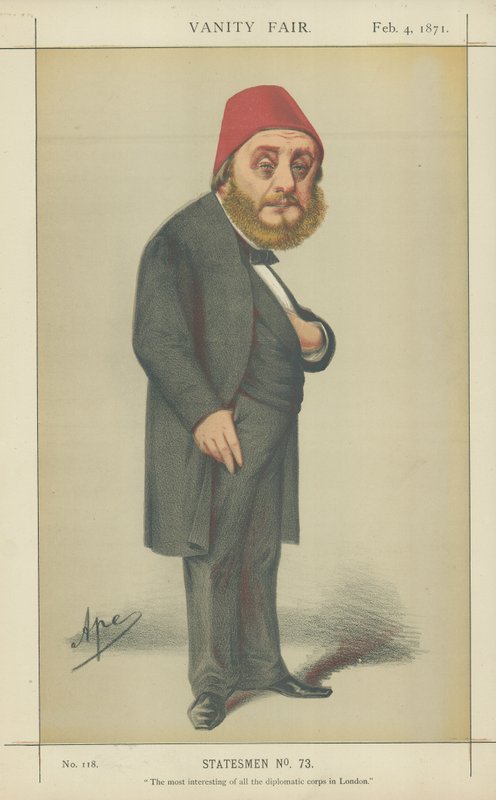 Zijne Excellentie Musurus Bey door Carlo Pellegrini
