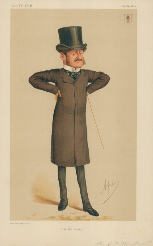 Sir George Orby Wombwell, Onze Sir George, 24 januari 1874, Vanity Fair cartoon door Carlo Pellegrini