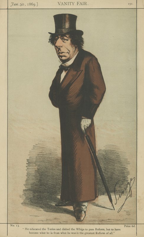 De Zeer Eerwaarde Benjamin Disraeli door Carlo Pellegrini