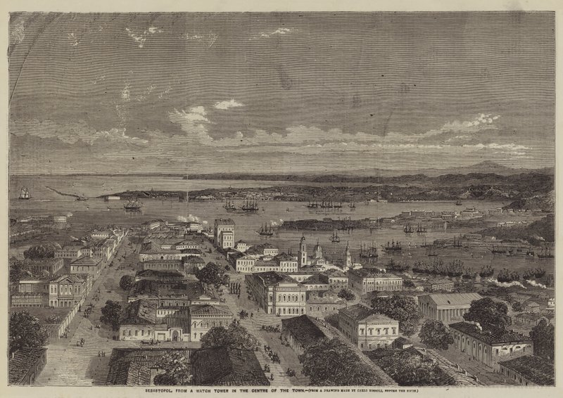 Sebastopol, vanuit een wachttoren in het centrum van de stad door Carol Bossoli