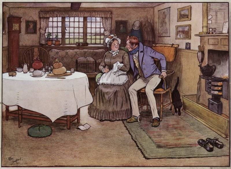 Illustratie voor The Pickwick Papers door Cecil Aldin door Cecil Charles Windsor Aldin