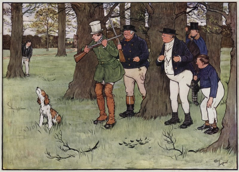 Illustratie voor The Pickwick Papers door Cecil Charles Windsor Aldin