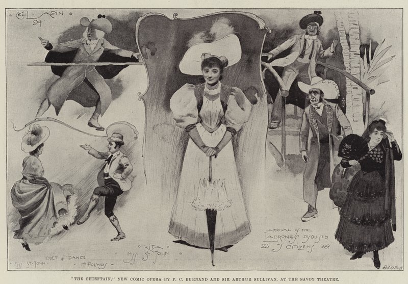 De aanvoerder, nieuwe komische opera door F.C. Burnard en Sir Arthur Sullivan, in het Savoy Theatre door Cecil Charles Windsor Aldin