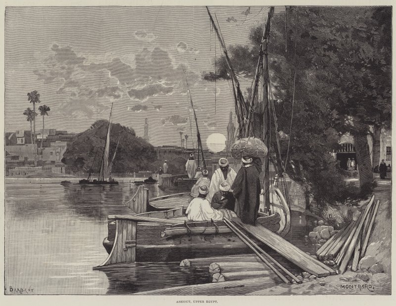 Assiout, Opper-Egypte door Charles Auguste Loye