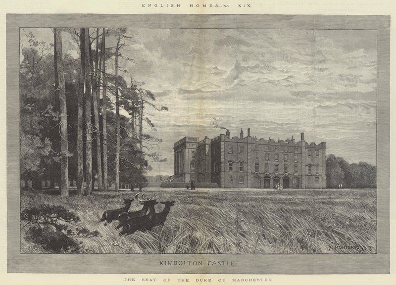 Kimbolton Kasteel, de Zetel van de Hertog van Manchester door Charles Auguste Loye