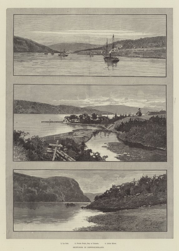 Schetsen in Newfoundland door Charles Auguste Loye