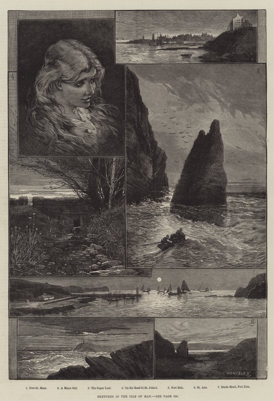 Schetsen op het eiland Man door Charles Auguste Loye