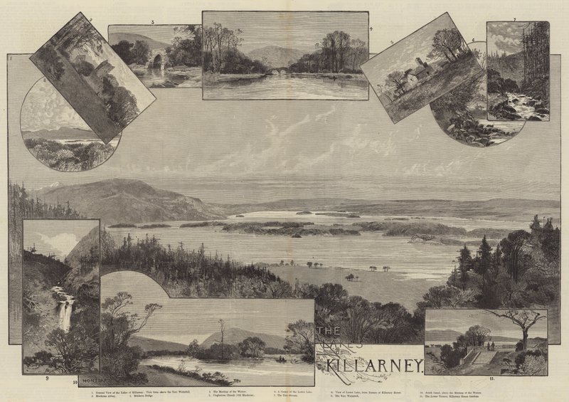 De Meren van Killarney door Charles Auguste Loye