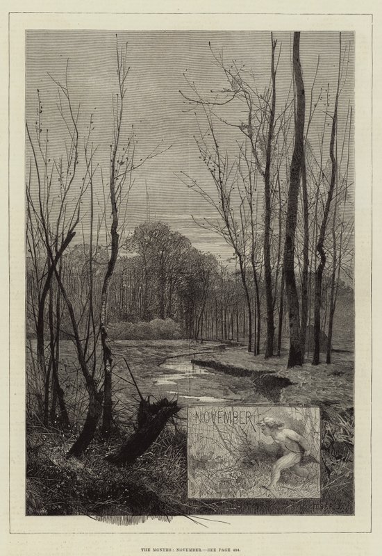De maanden, november door Charles Auguste Loye