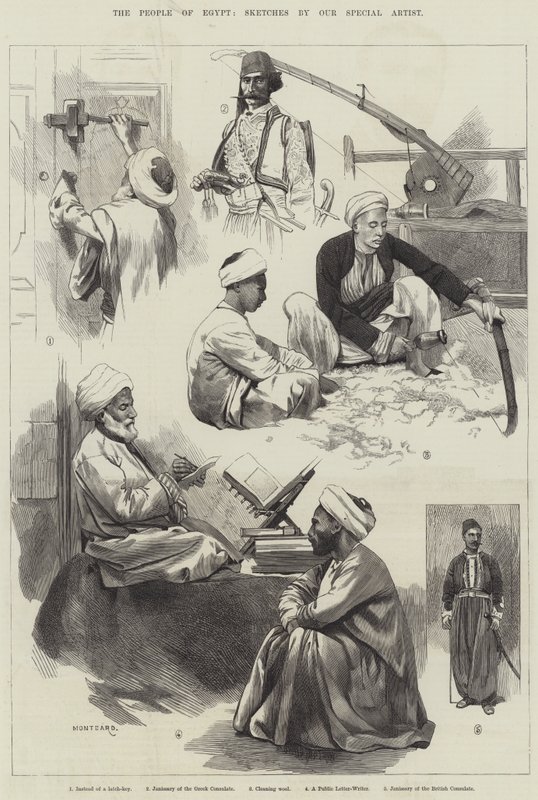 Het volk van Egypte door Charles Auguste Loye