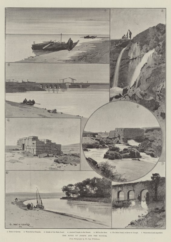 De Rivier van Joseph en de Fayoum door Charles Auguste Loye