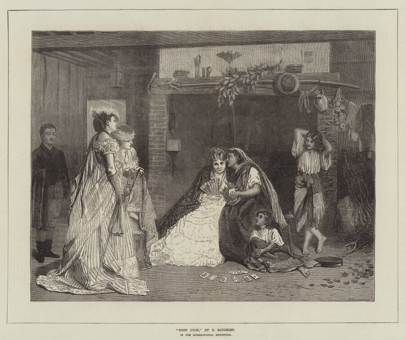 Veel geluk, op de Internationale Tentoonstelling door Charles Baugniet