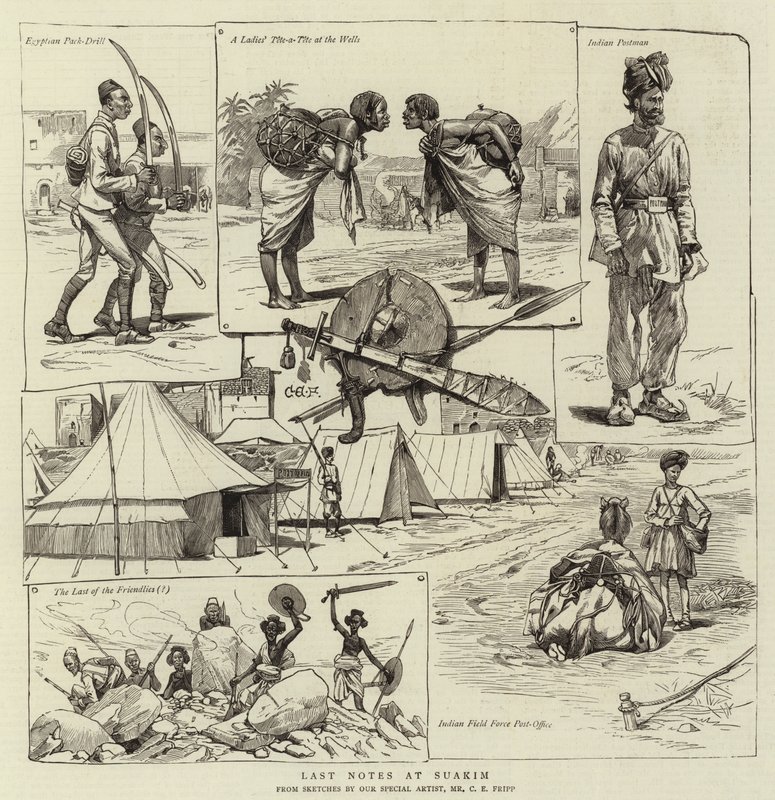 Laatste Noten bij Suakim door Charles Edwin Fripp