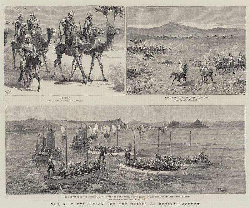 De Nijl Expeditie voor de Hulp van Generaal Gordon door Charles Edwin Fripp