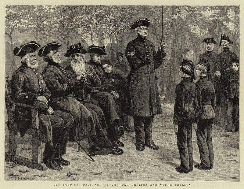 Onze soldaten verleden en toekomst, Oud Chelsea en Jong Chelsea door Charles J. Staniland