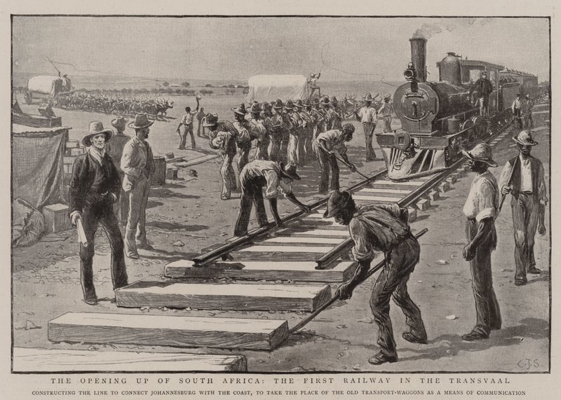 De Opening van Zuid-Afrika, de Eerste Spoorweg in de Transvaal door Charles J. Staniland