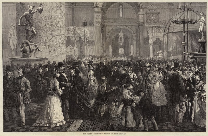 Het South Kensington Museum op Whit Monday door Charles J. Staniland