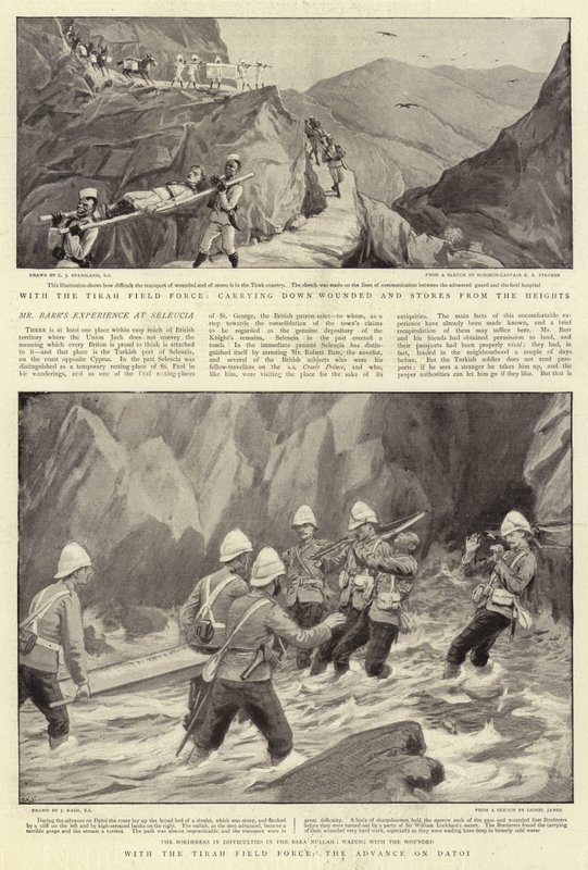 Met de Tirah Field Force, de opmars naar Datoi door Charles J. Staniland