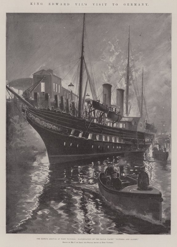 Bezoek van Koning Edward VII aan Duitsland door Charles John de Lacy